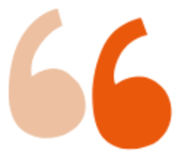 Anführungszeichen in Orange